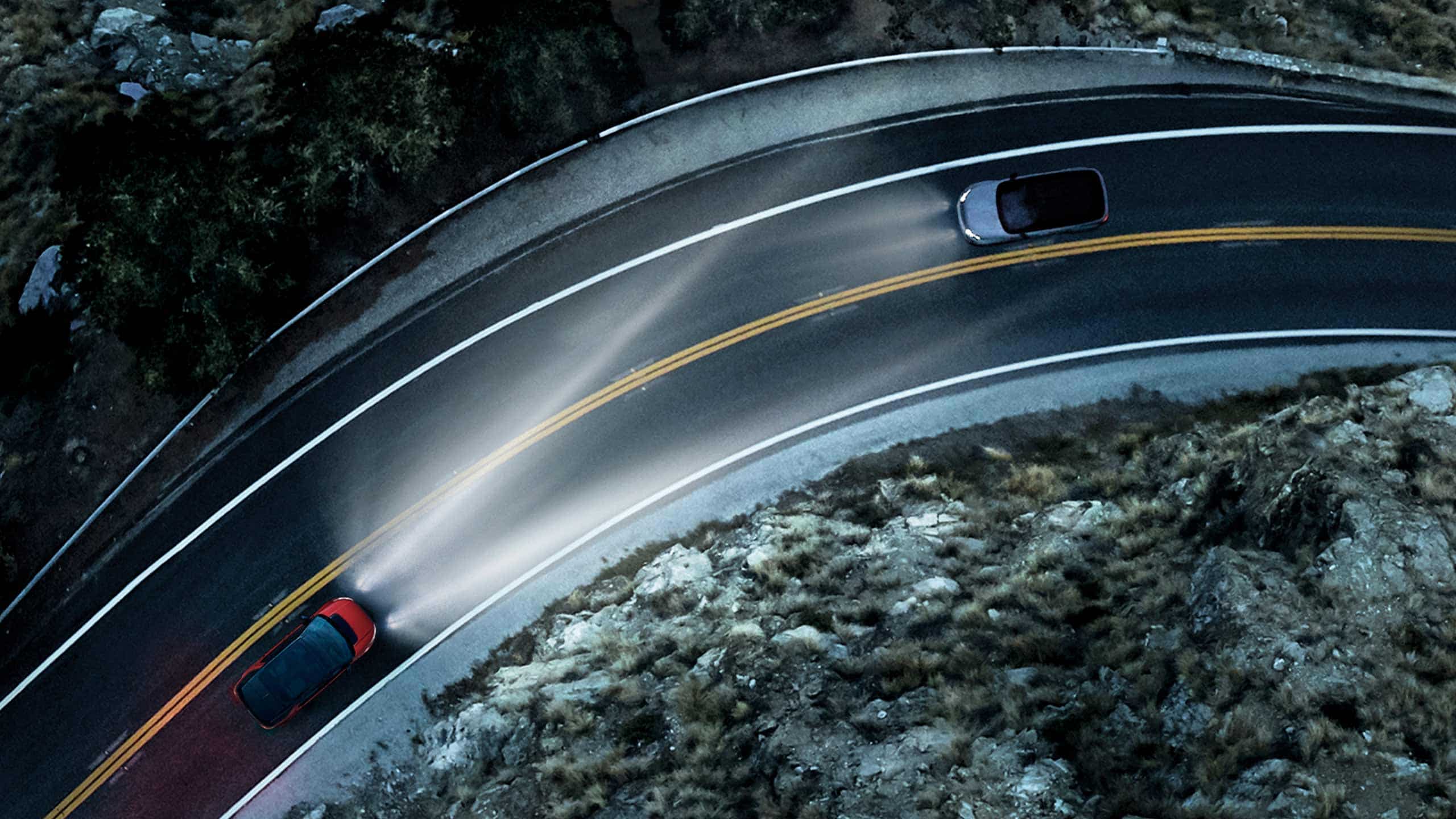Discovery Sport Vehicles Driving down the Road