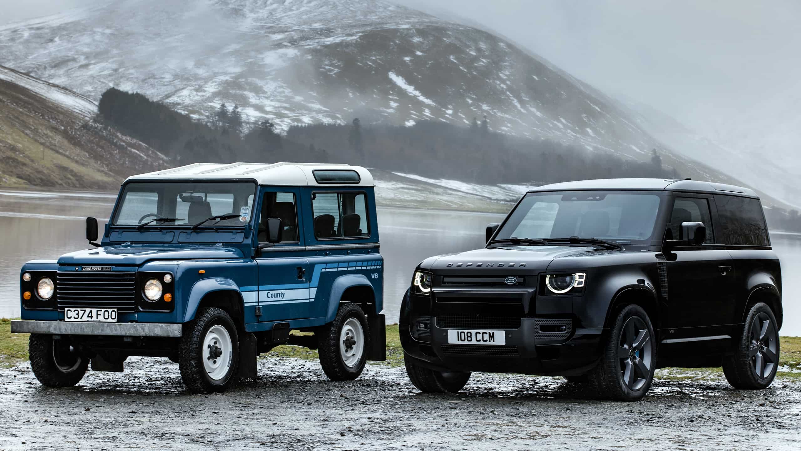 Old and new defender 