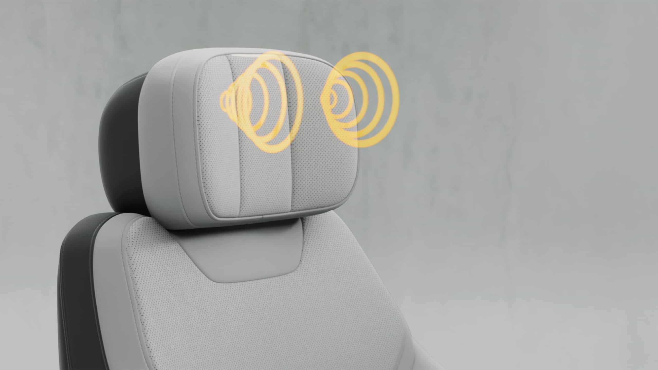 Seat with active noise cancellation